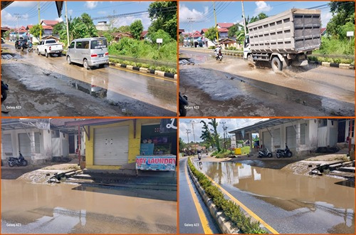 Genangan Air di Jalan Poros Tanjung Serdang KM 10: Warga Terganggu, Usaha Terancam, dan Pengendara Terjatuh 1 InCollage 20241024 153346315 11zon