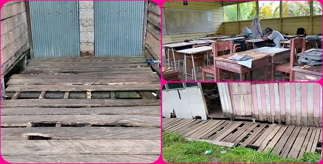 SMA Negeri 1 Sampanahan Lokasi 2 Terancam Bangunan Rusak, Siswa Belajar dalam Keterbatasan 1 InCollage 20241102 165812319 11zon