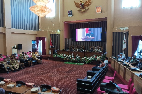 Suasana Rapat Paripurna DPRD Tanah Bumbu, Kamis 5 Juni 2025.