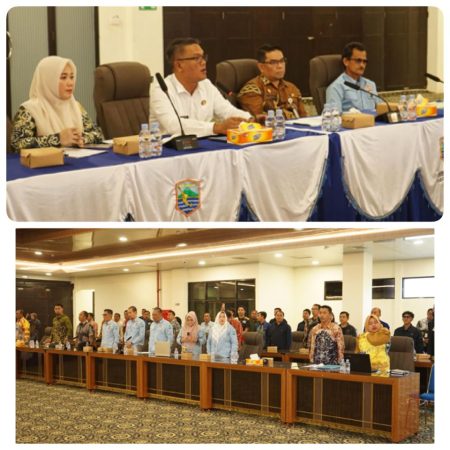 Rapat koordinasi persiapan PORPROV XII Kalsel oleh Pemkab Kotabaru di Aula Bamega.