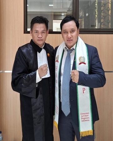Dari kanan Wakil Sekretaris Jendral I Dr. Hilman Himawan, S.H., M.H.bersama Dedi Ramdany, S.H. (foto Istimewa)